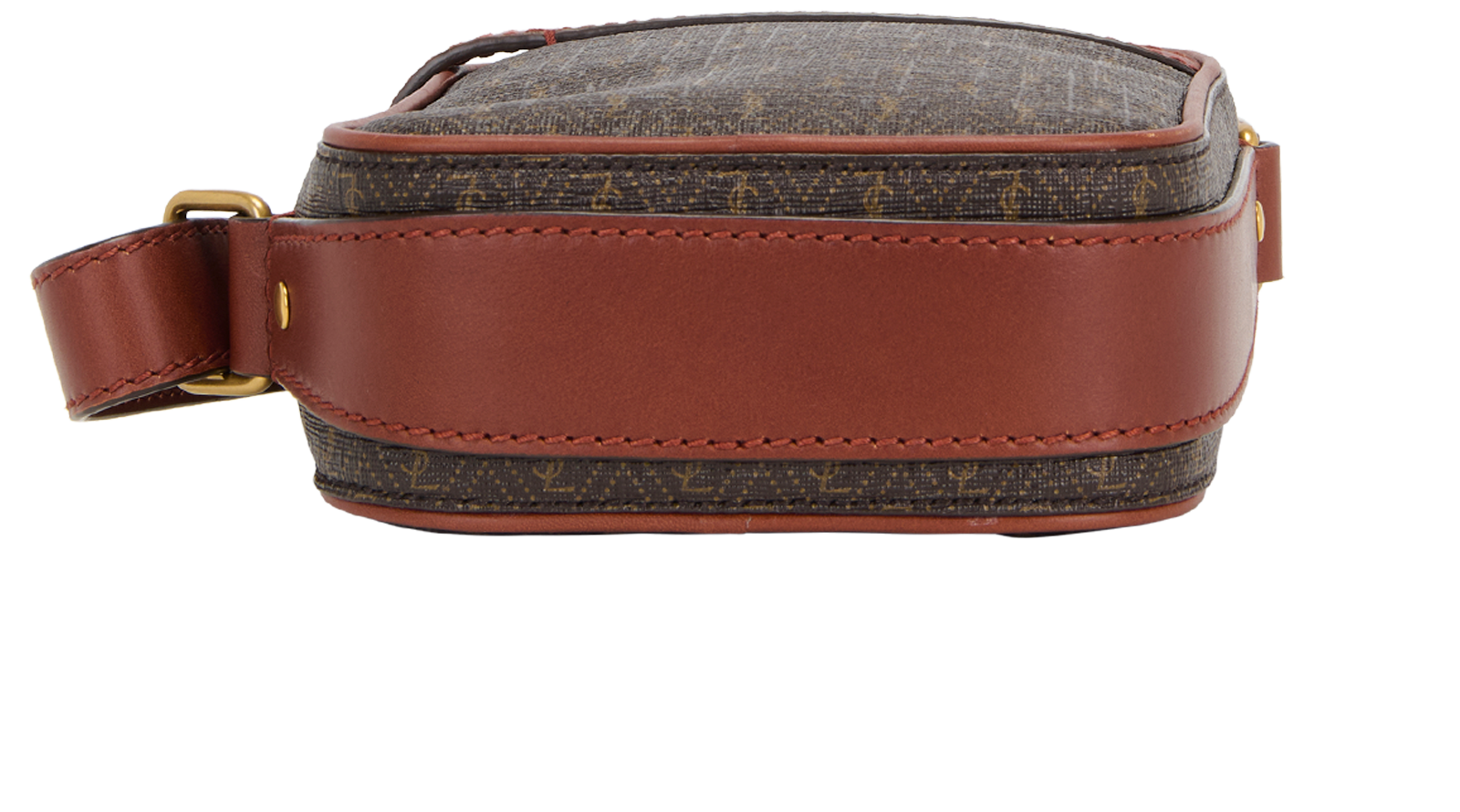 Vertical Le Monogramme Camera Bag, &pound;650, Handbags, Brown, Canvas/Leather, Top view
